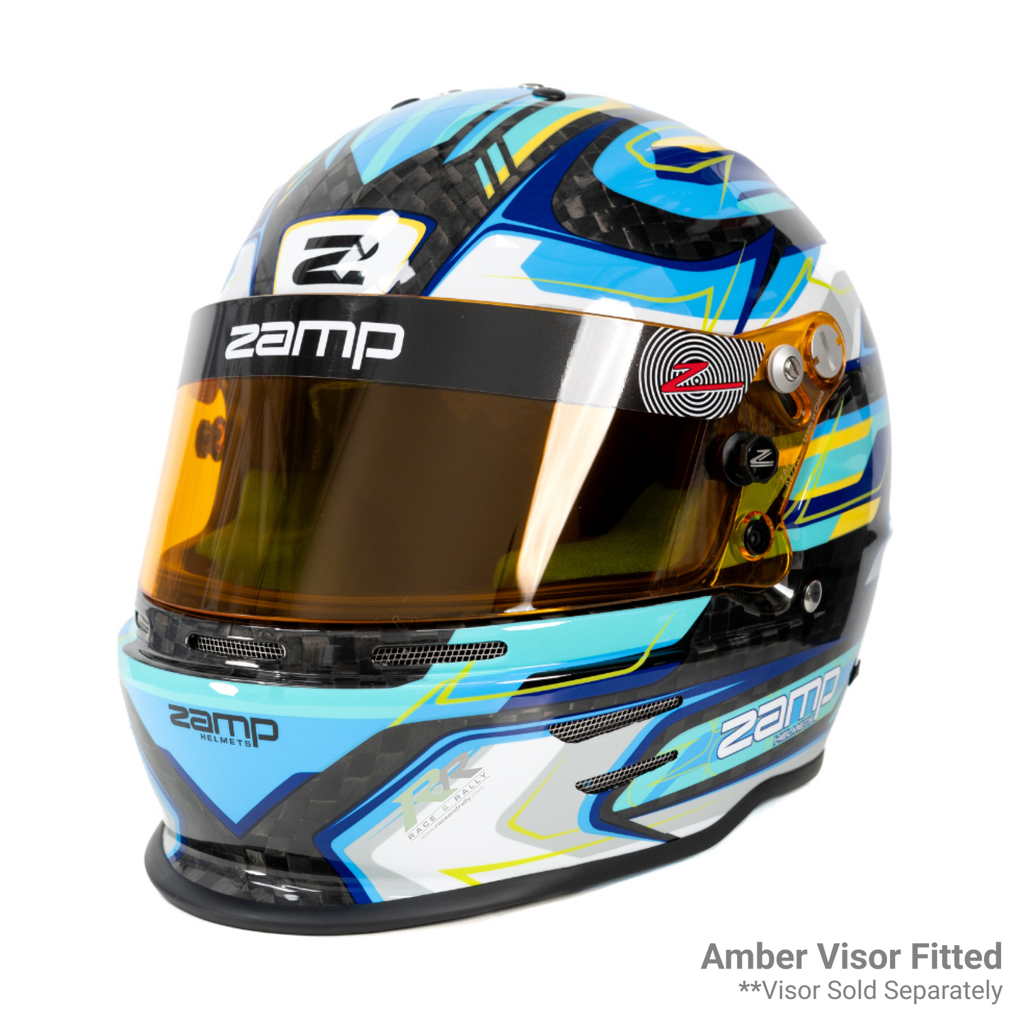 RZ 48 Youth Karting Helmet - Carbon Blue