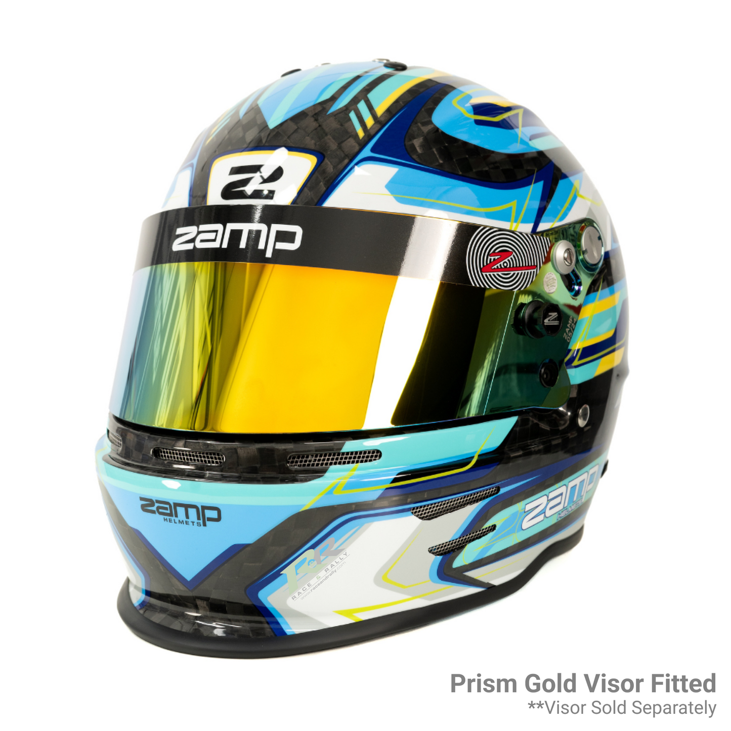 RZ 48 Youth Karting Helmet - Carbon Blue