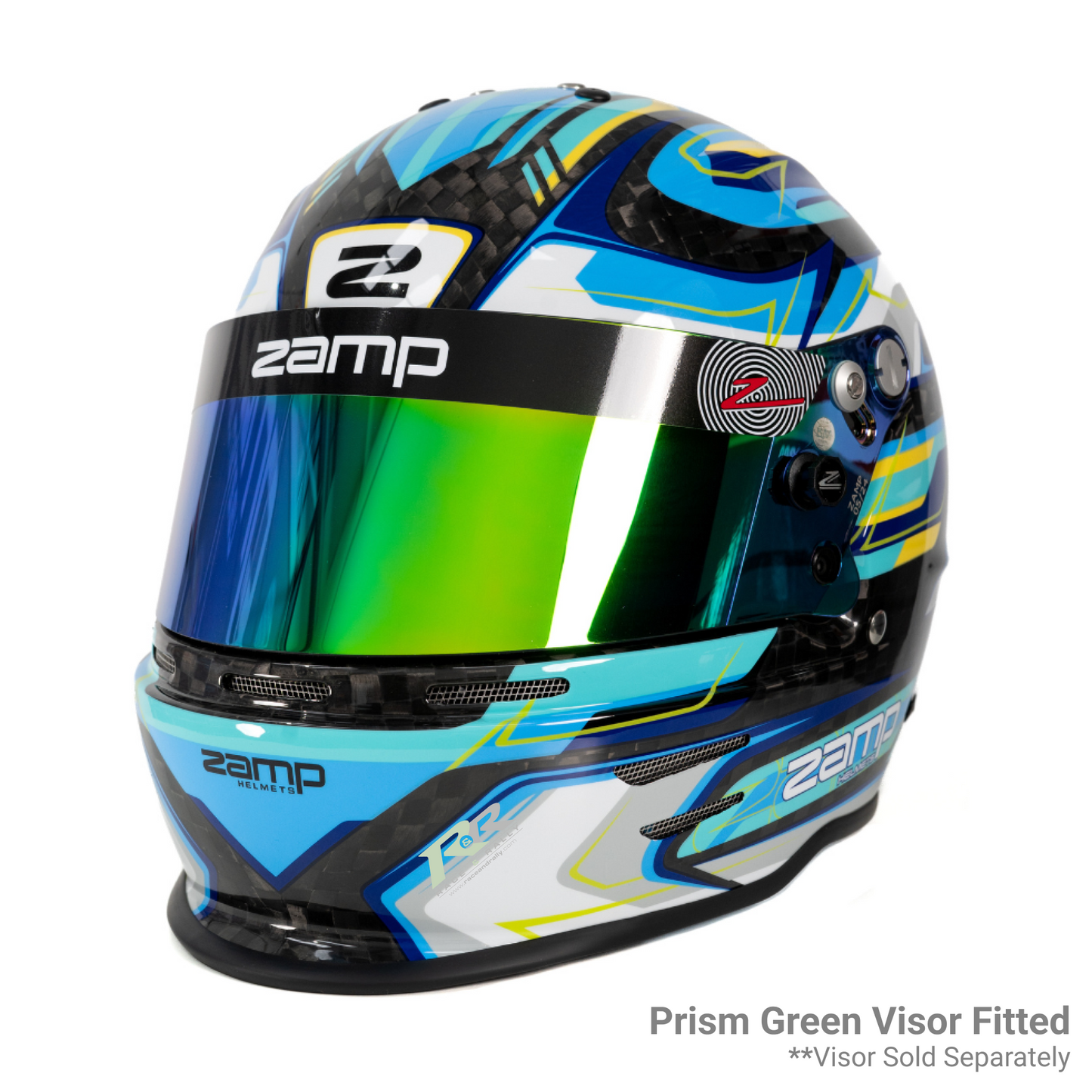 RZ 48 Youth Karting Helmet - Carbon Blue