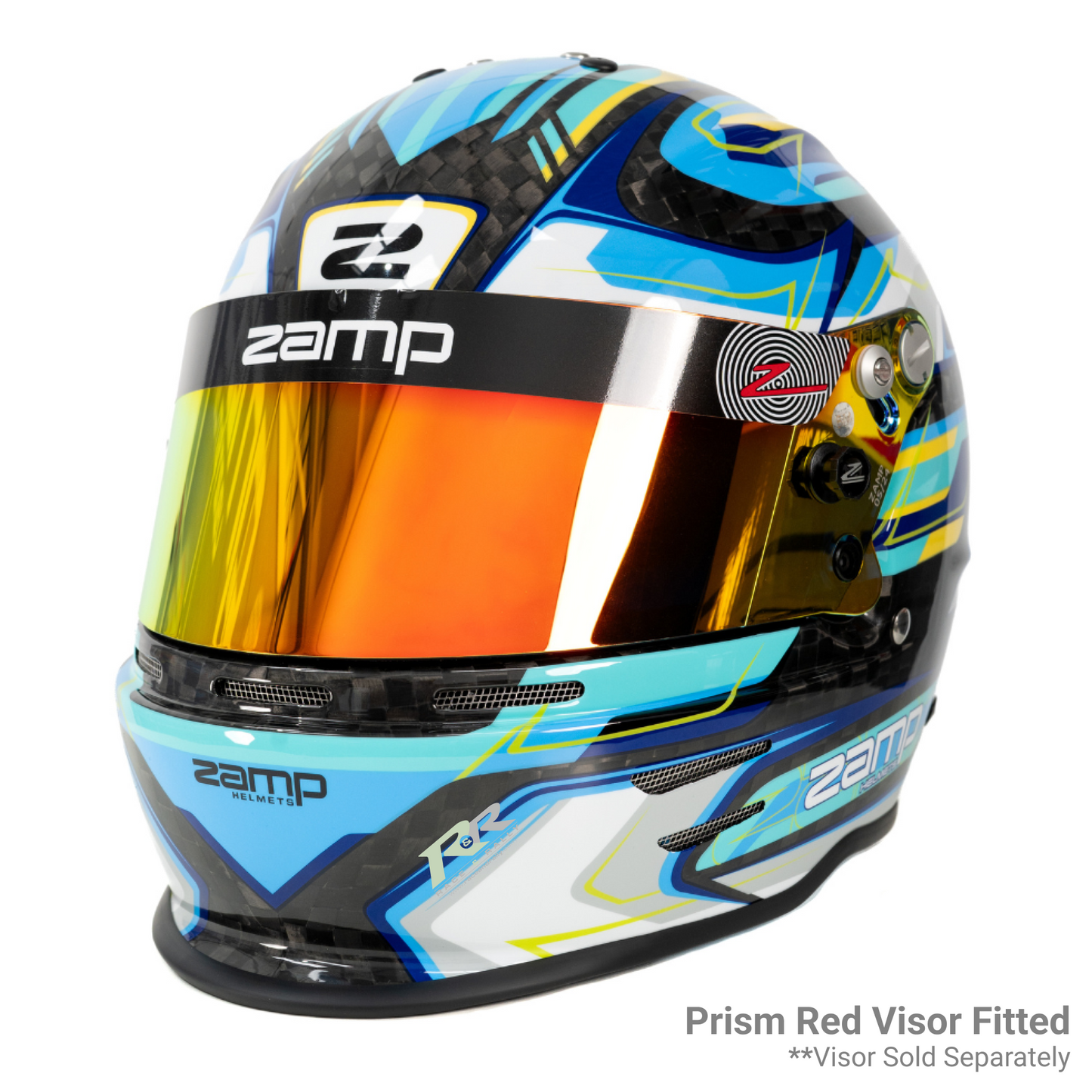 RZ 48 Youth Karting Helmet - Carbon Blue