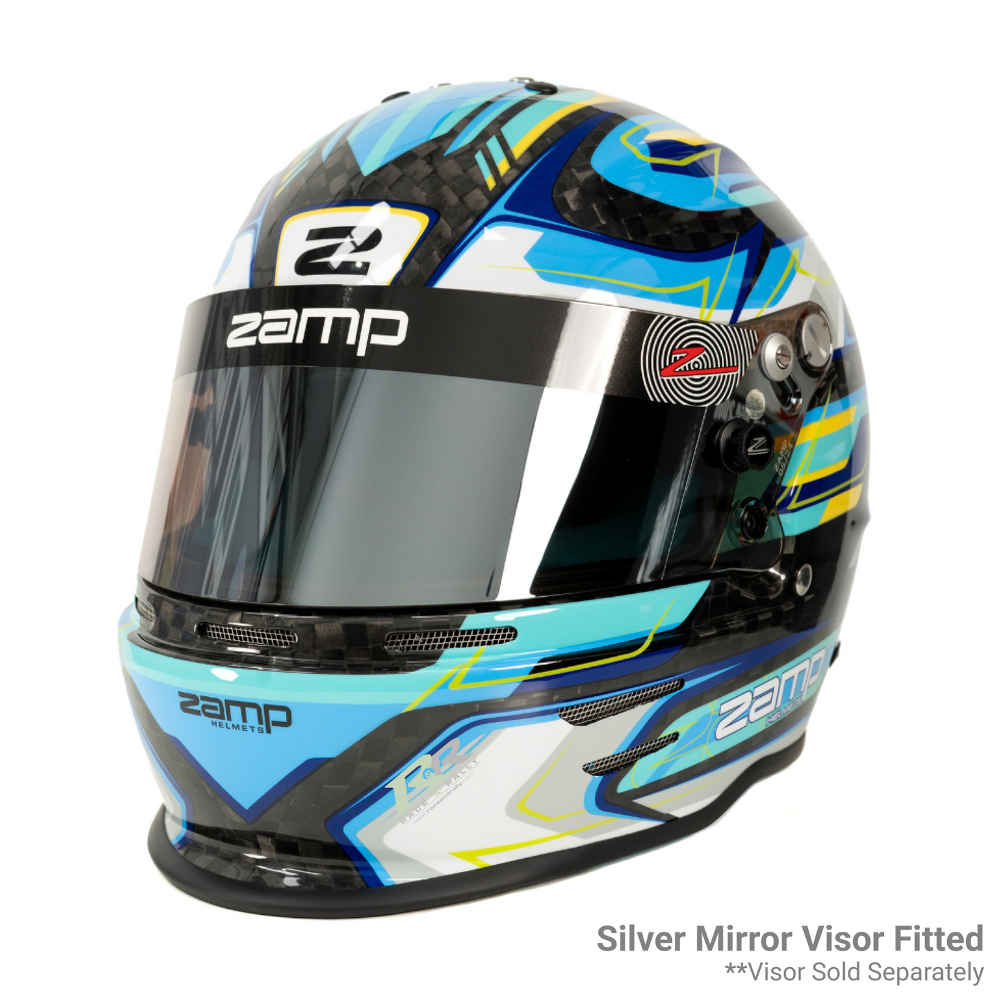 RZ 48 Youth Karting Helmet - Carbon Blue