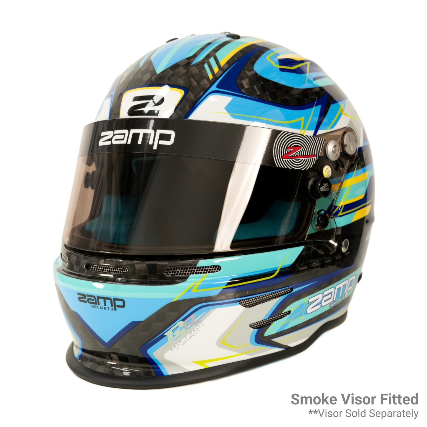 RZ 48 Youth Karting Helmet - Carbon Blue