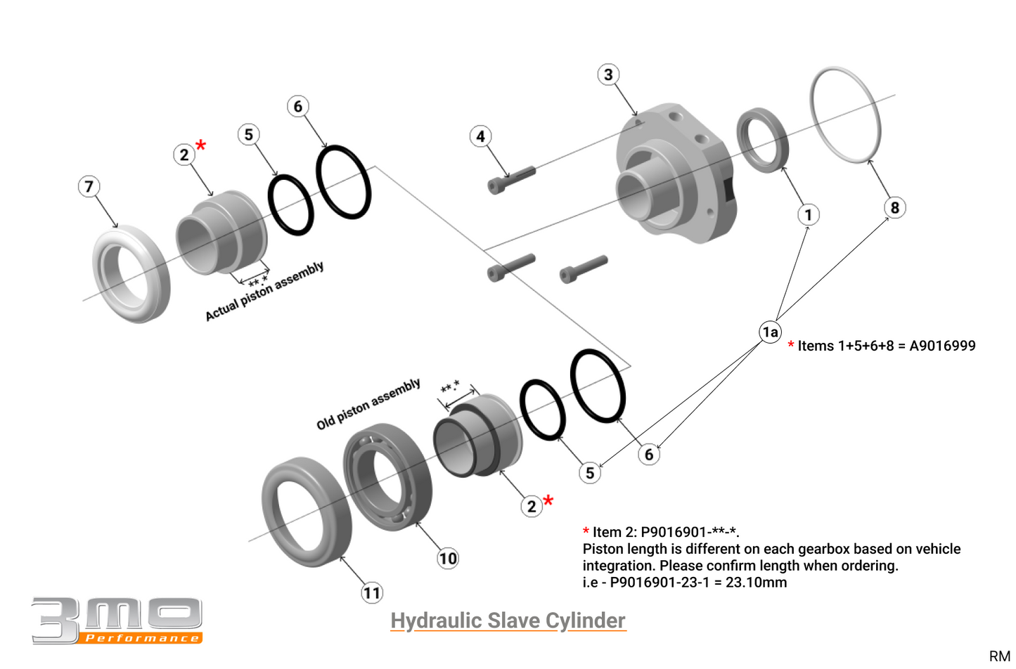 Hydraulic Slave Cylinder - Race and Rally
