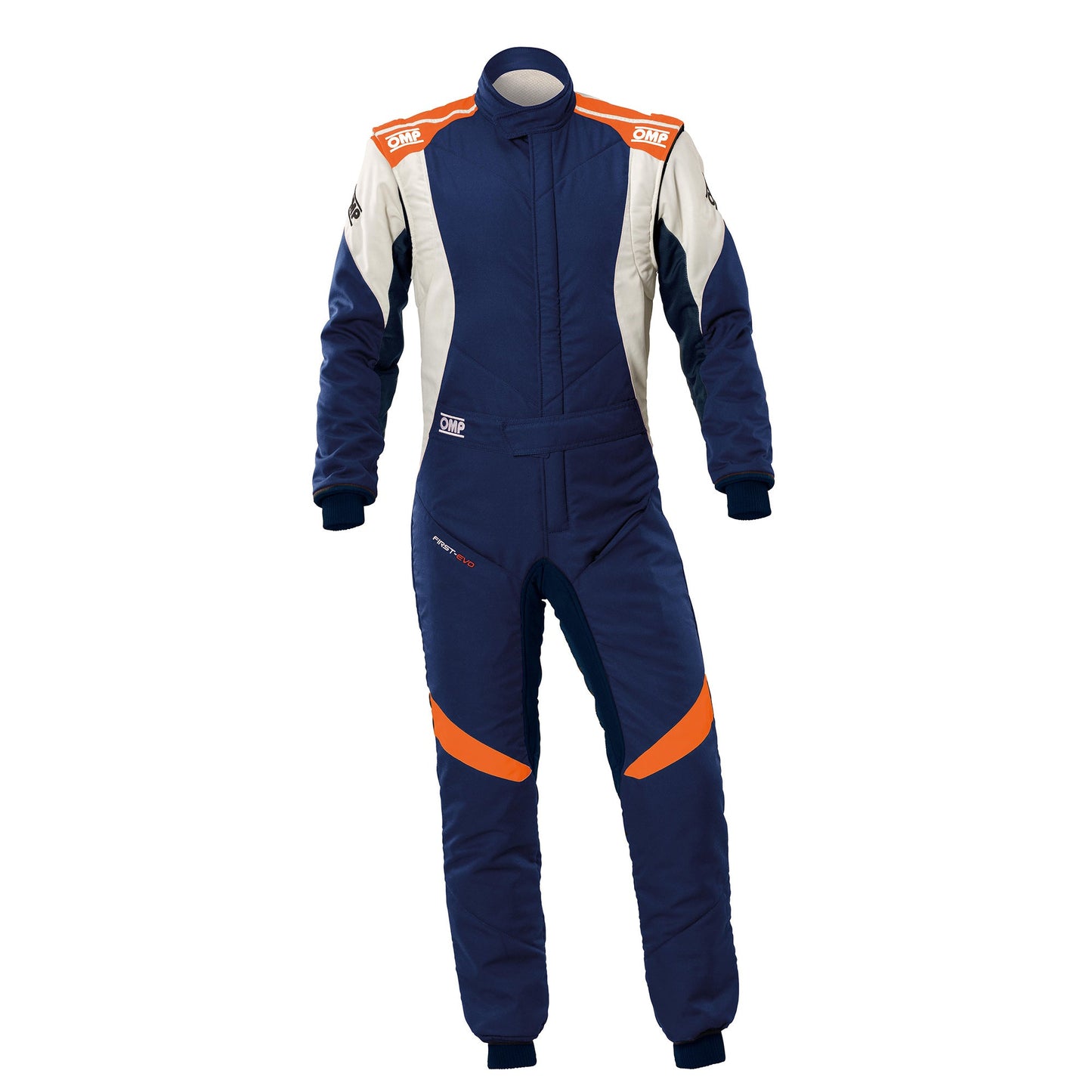 Navy Blue & Fluo Orange - Front