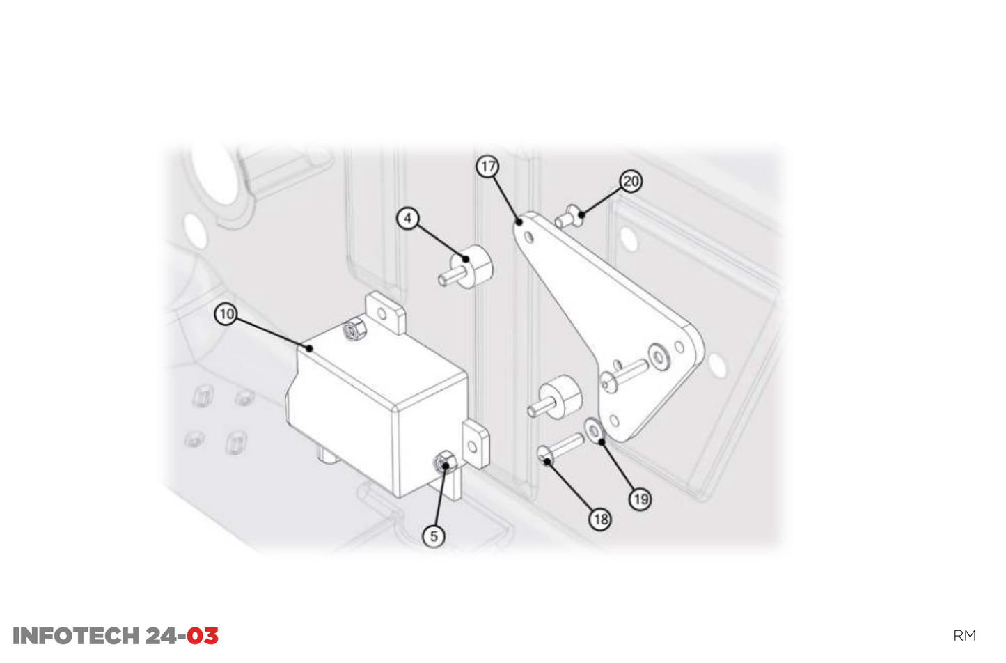 Infotech 24-03 - Main Relay 50Amp Position - Race and Rally