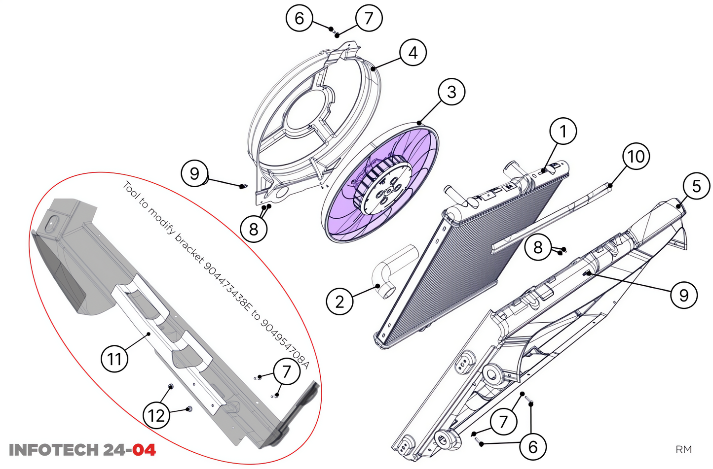B12 Water Radiator - EVO - Infotech 24-04 - Race and Rally