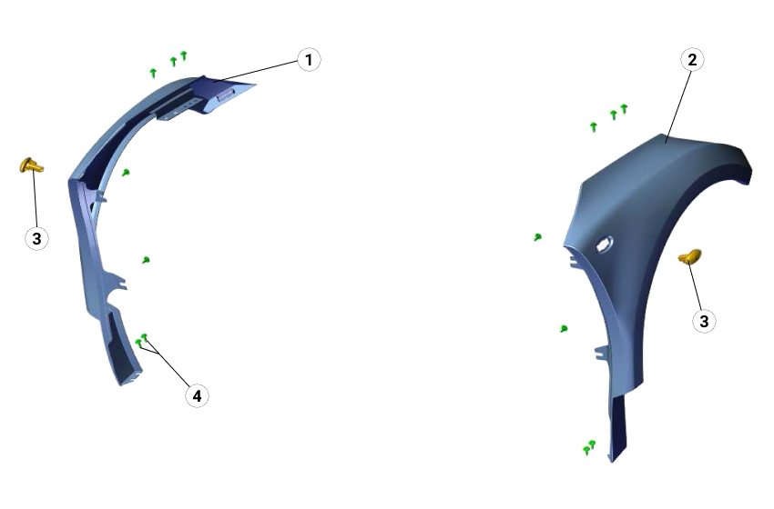 K3C Front Wing - Race and Rally