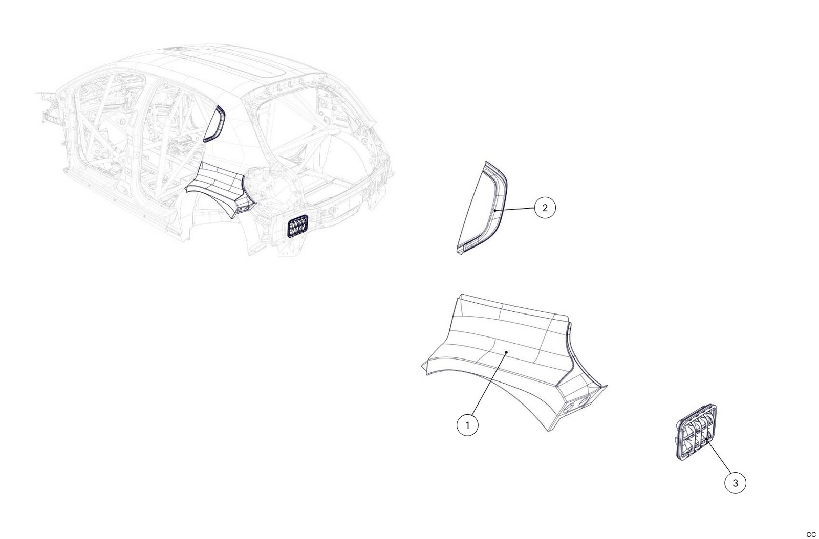 K4E - Rear Wing - Race and Rally