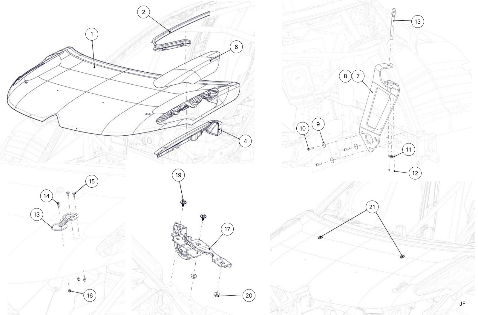 K7B - Bonnet - Race and Rally