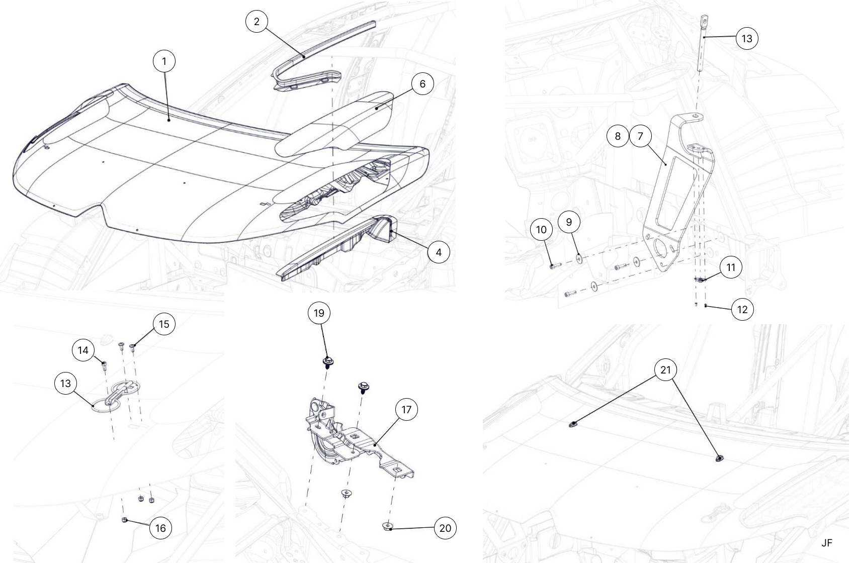 K7B - Bonnet - Race and Rally