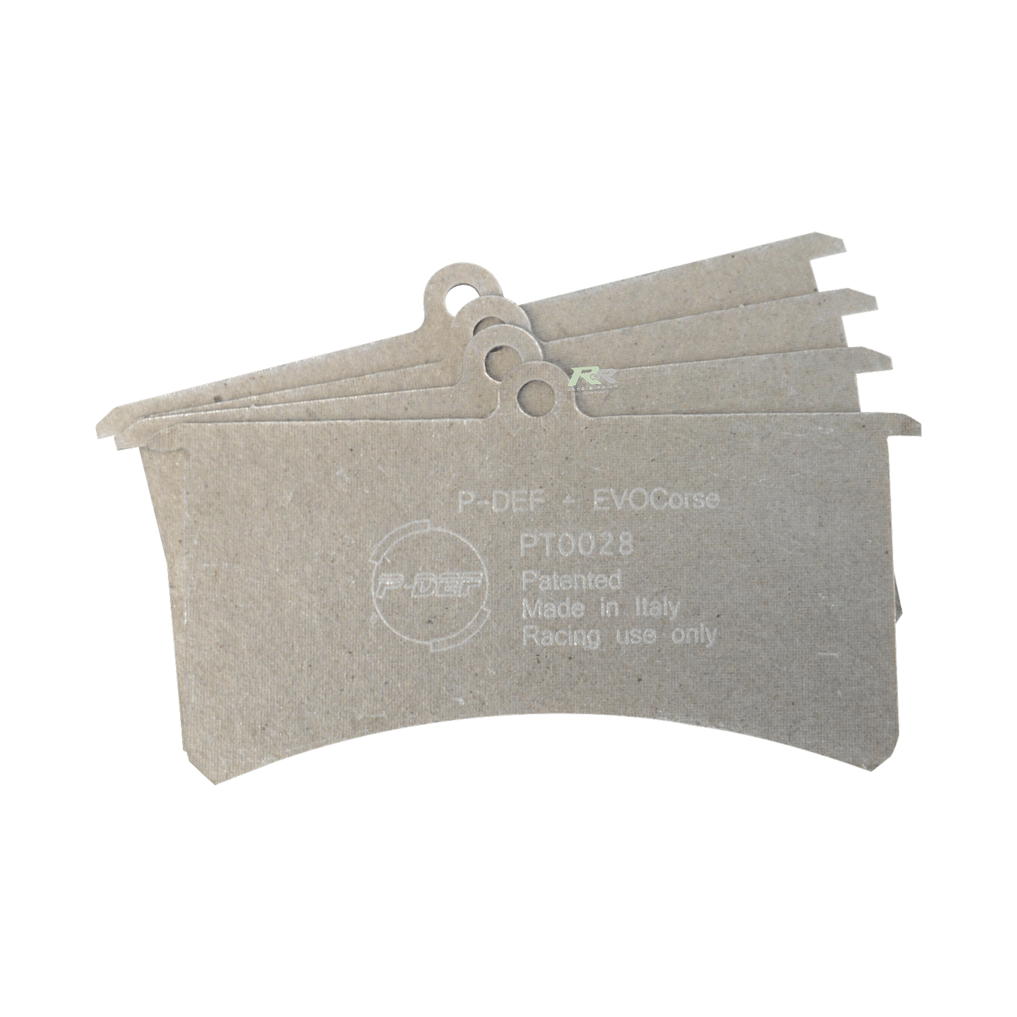 P-DEF Brake Pad Insulator Kit (4 plates) - FRP501 / 7751 - Race and Rally