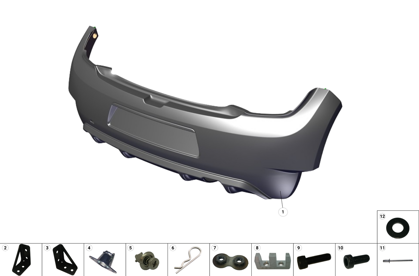 R1B - Rear Bumper - Race and Rally