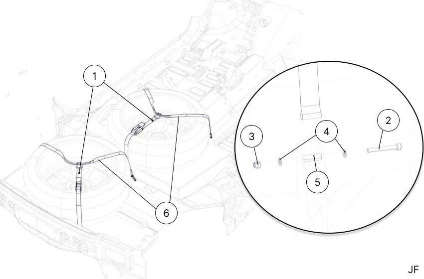 R5E - Spare Wheel Strap - Race and Rally
