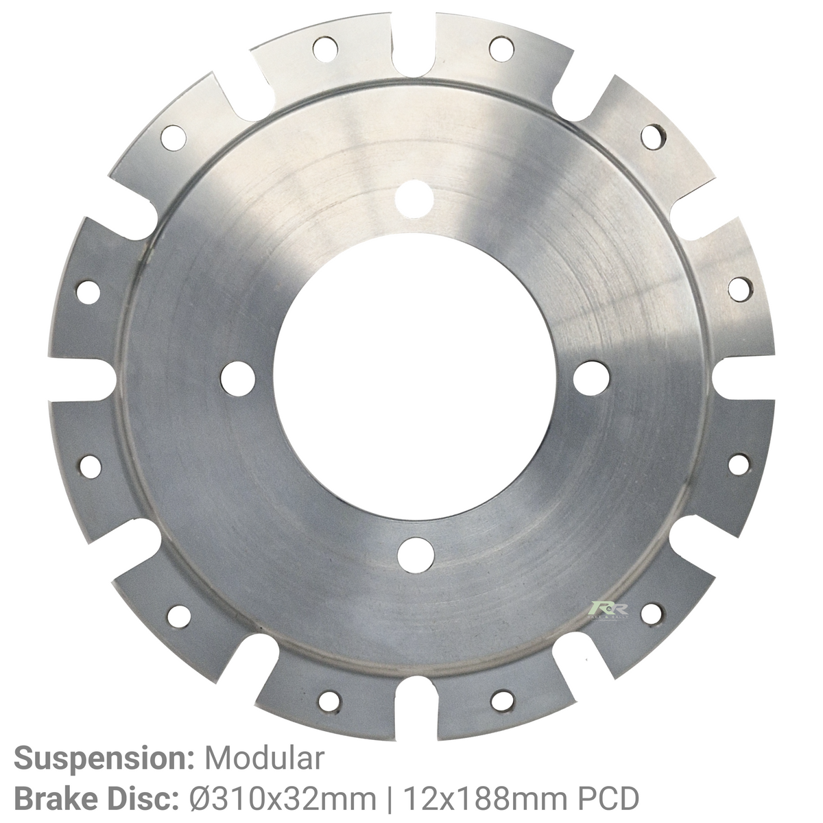 Ford Modular Alloy Bell - 12 Bobbin 188mm P.C.D. - Suits Ø310mm Brake Disc