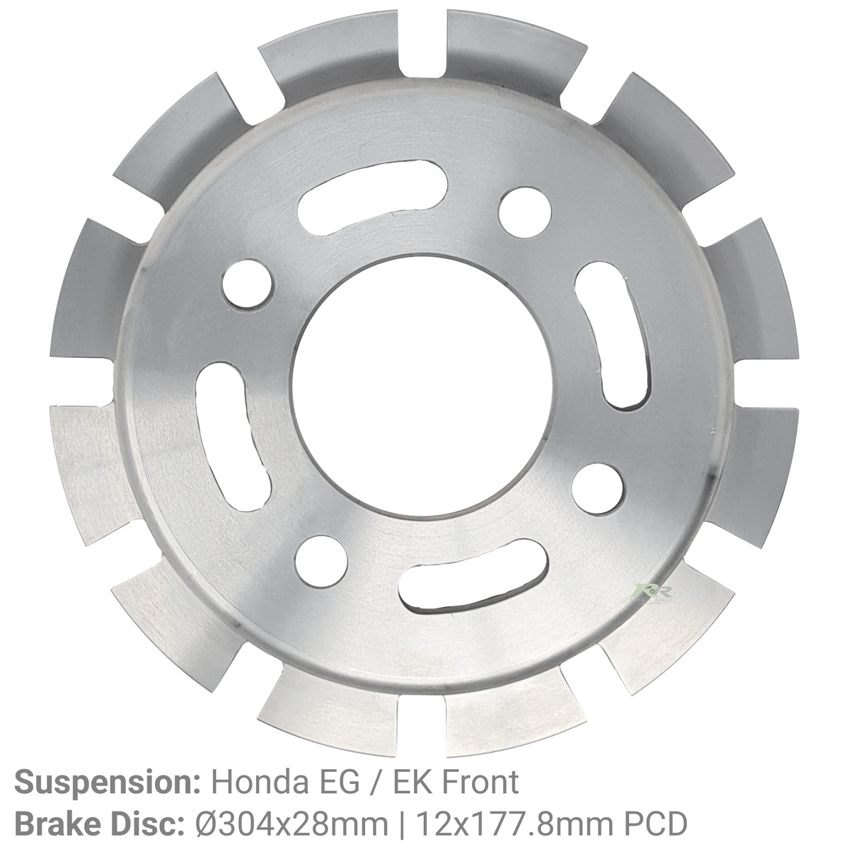 Honda EG/EK Front Alloy Bell - 12 Bobbin 177.8mm P.C.D. - Suits Ø304mm Brake Disc