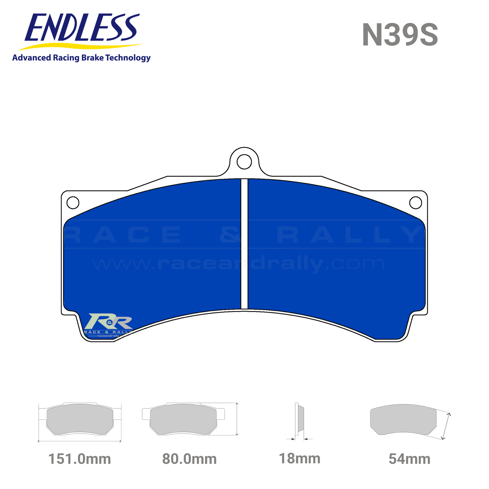 Endless RCP173 Brake Pad Set - N39S
