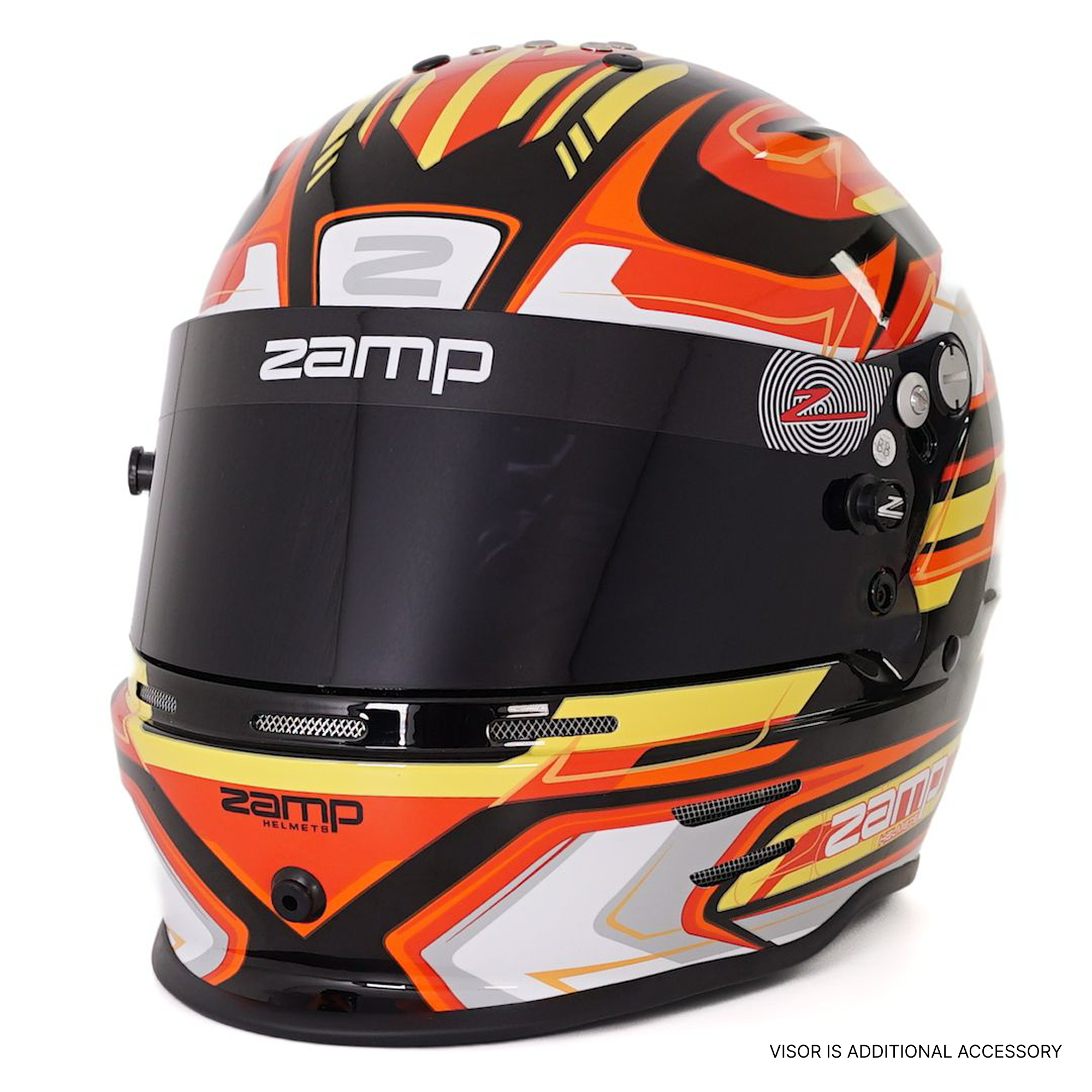 RZ 42 Youth Karting Helmet - Red / Black - Race and Rally