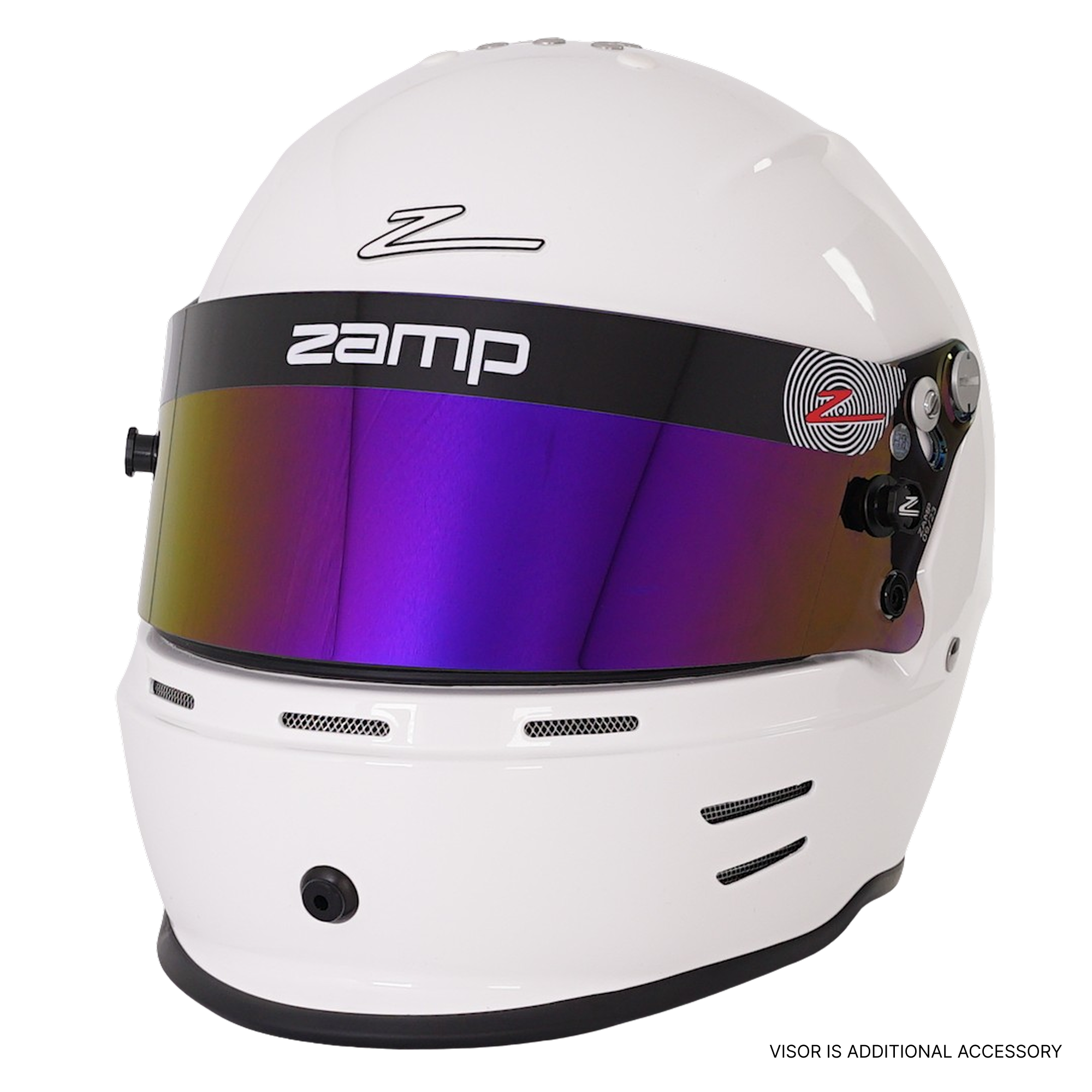 RZ 42 Youth Karting Helmet - White - Race and Rally