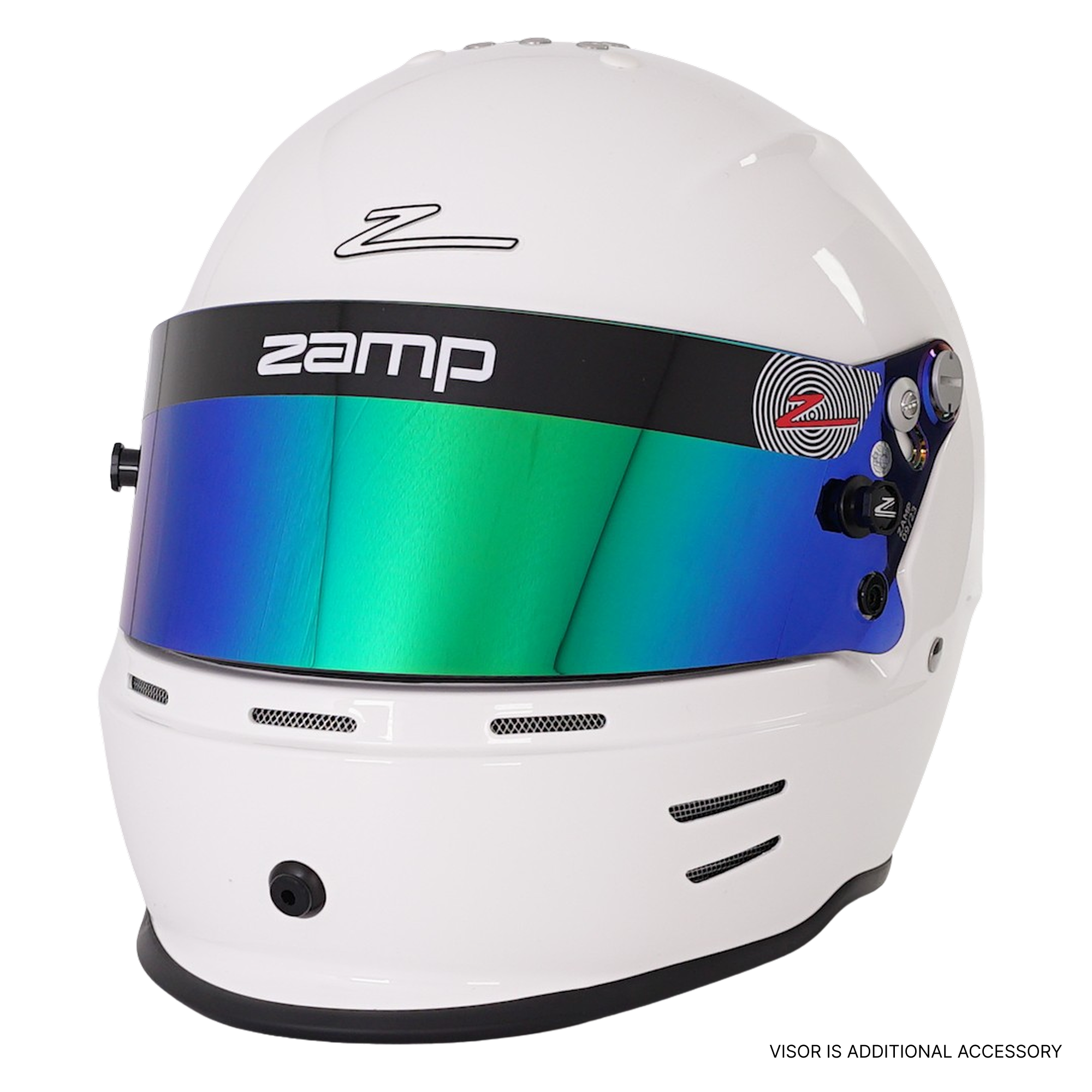 RZ 42 Youth Karting Helmet - White - Race and Rally