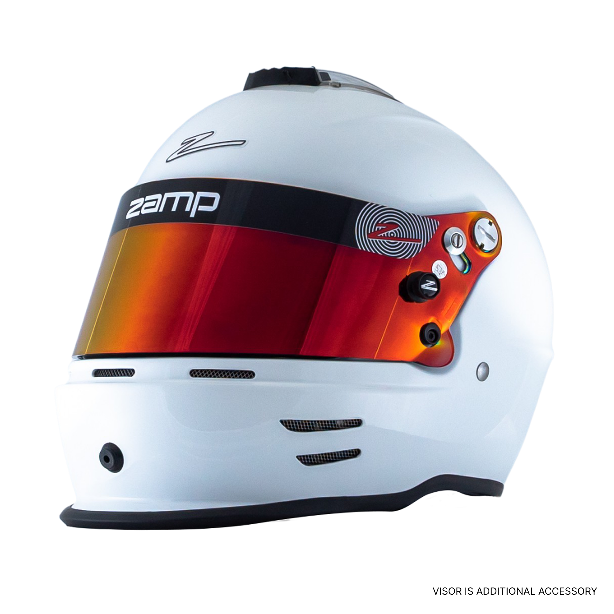 RZ 42 Youth Karting Helmet - White - Race and Rally