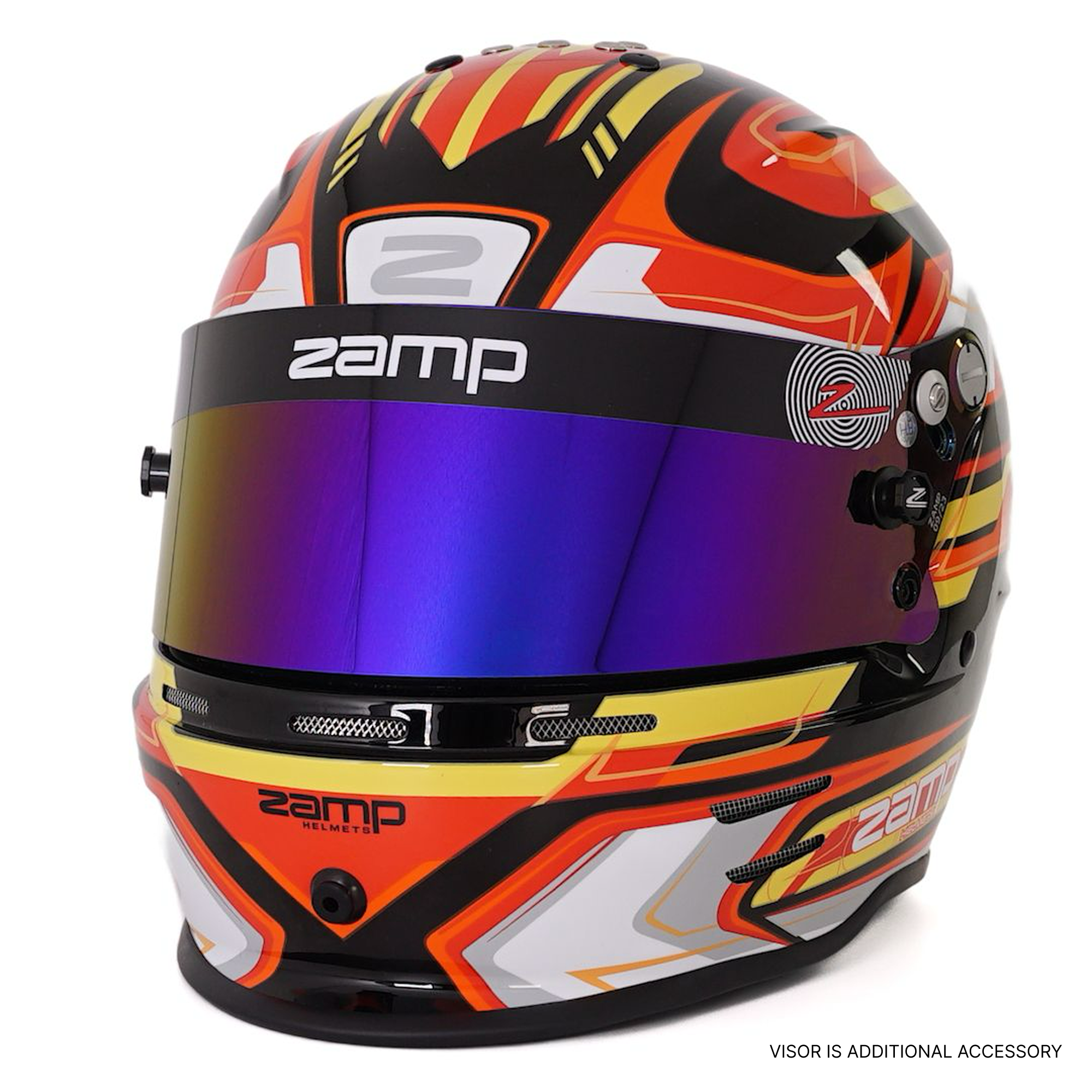 RZ 42 Youth Karting Helmet - Red / Black - Race and Rally