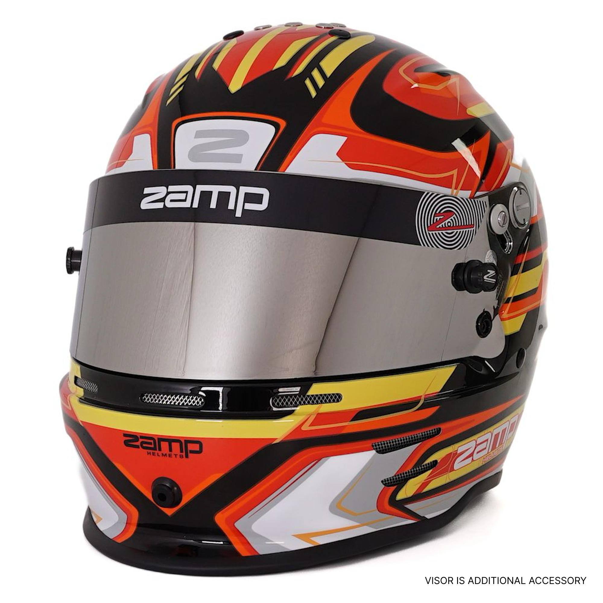 RZ 42 Youth Karting Helmet - Red / Black - Race and Rally