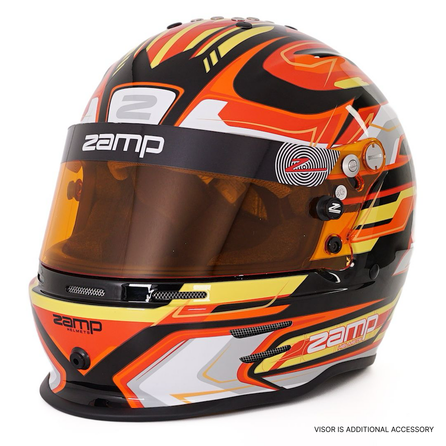 RZ 42 Youth Karting Helmet - Red / Black - Race and Rally