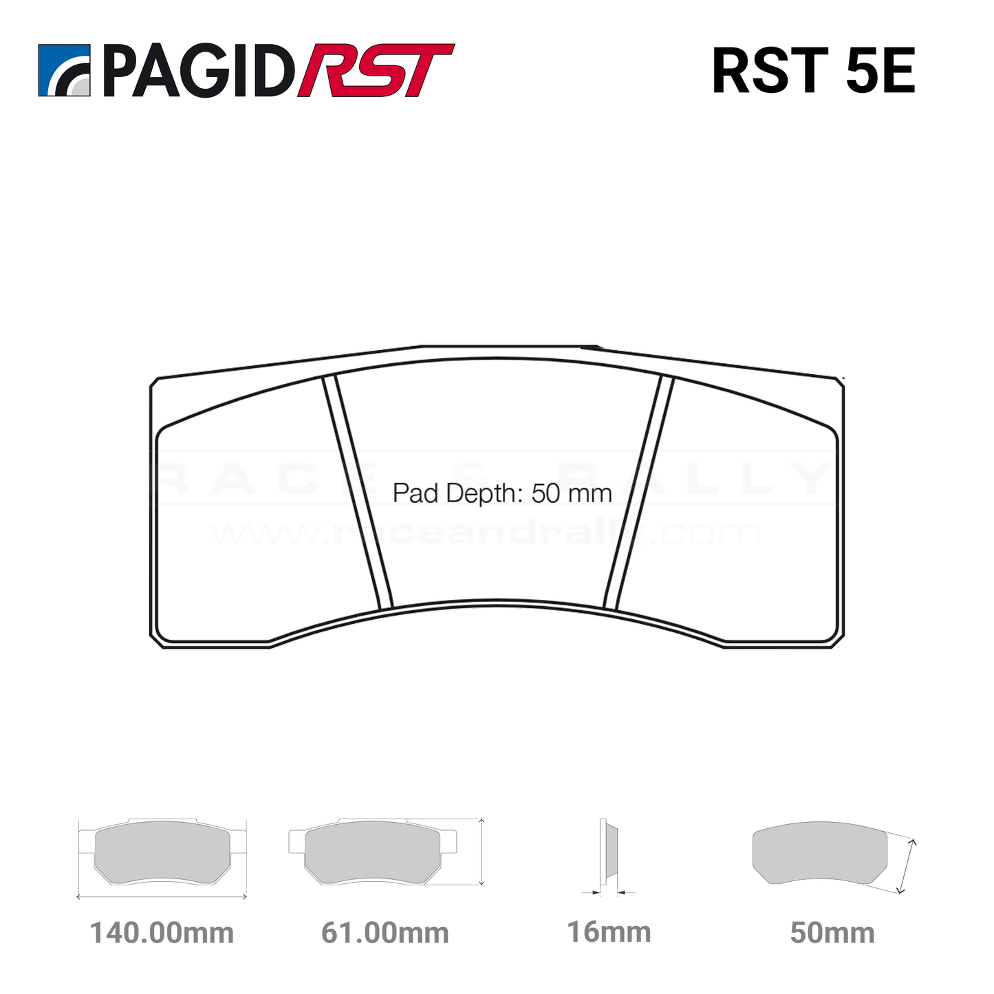 Pagid 1616 - RST 5E Brake Pads