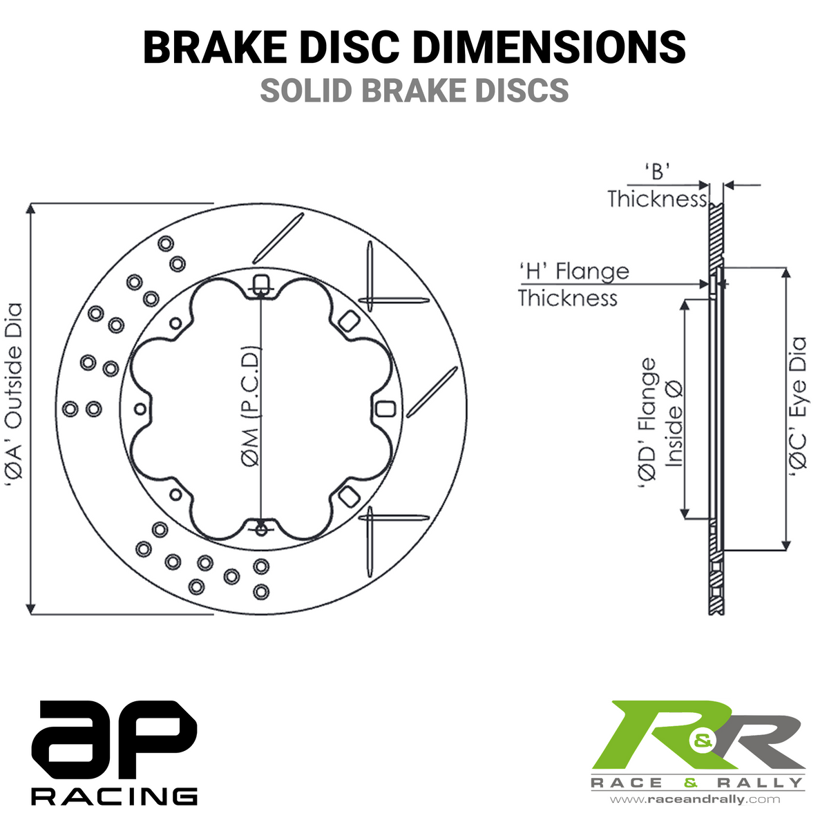 Ø265mm x 7.1mm Solid Brake Disc - 8 x 158.8mm PCD