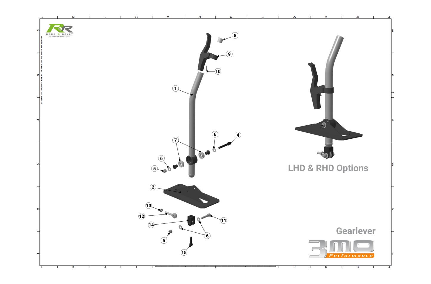 Gear Lever (TXL Gearbox Parts) - Race and Rally