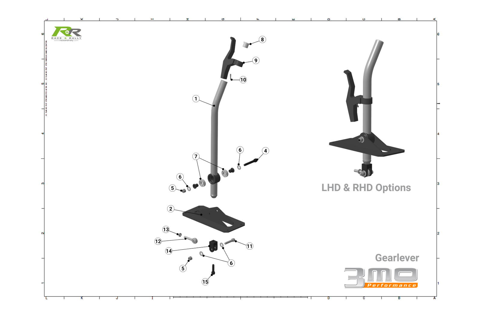 Gear Lever (TXL Gearbox Parts) - Race and Rally
