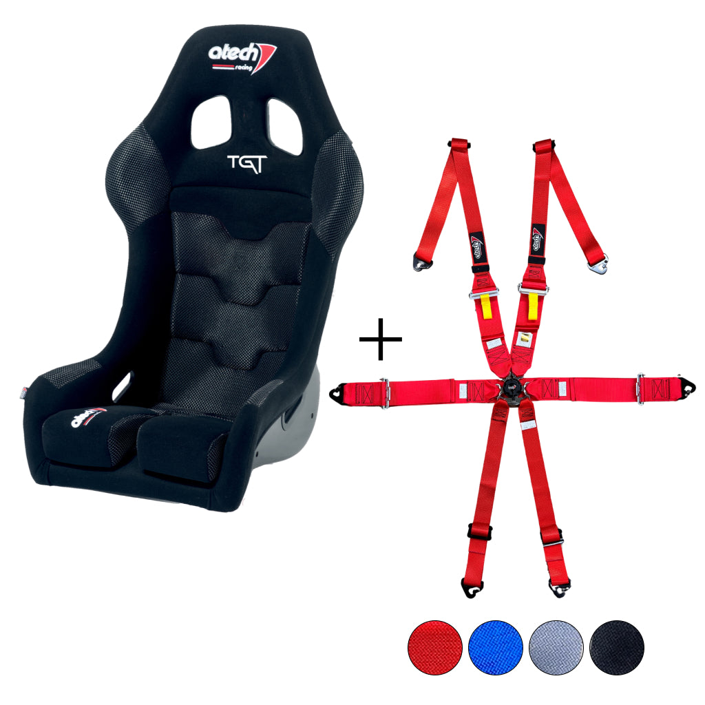 Atech Target XL Seat & Harness Bundle - Race and Rally