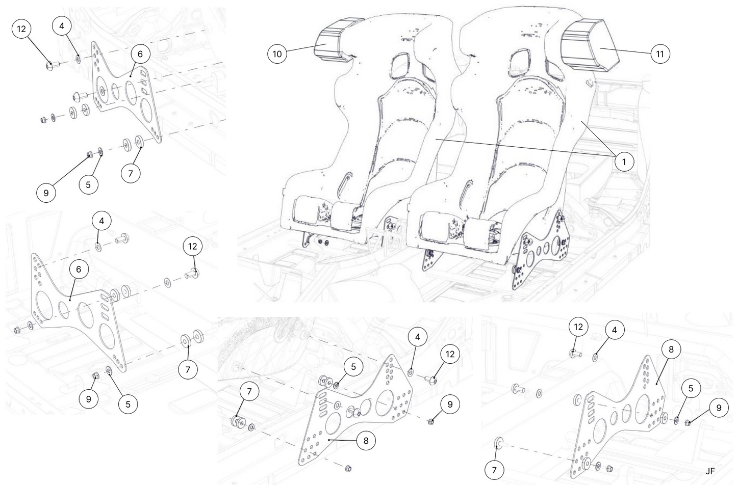 Y1A - Seats - Race and Rally