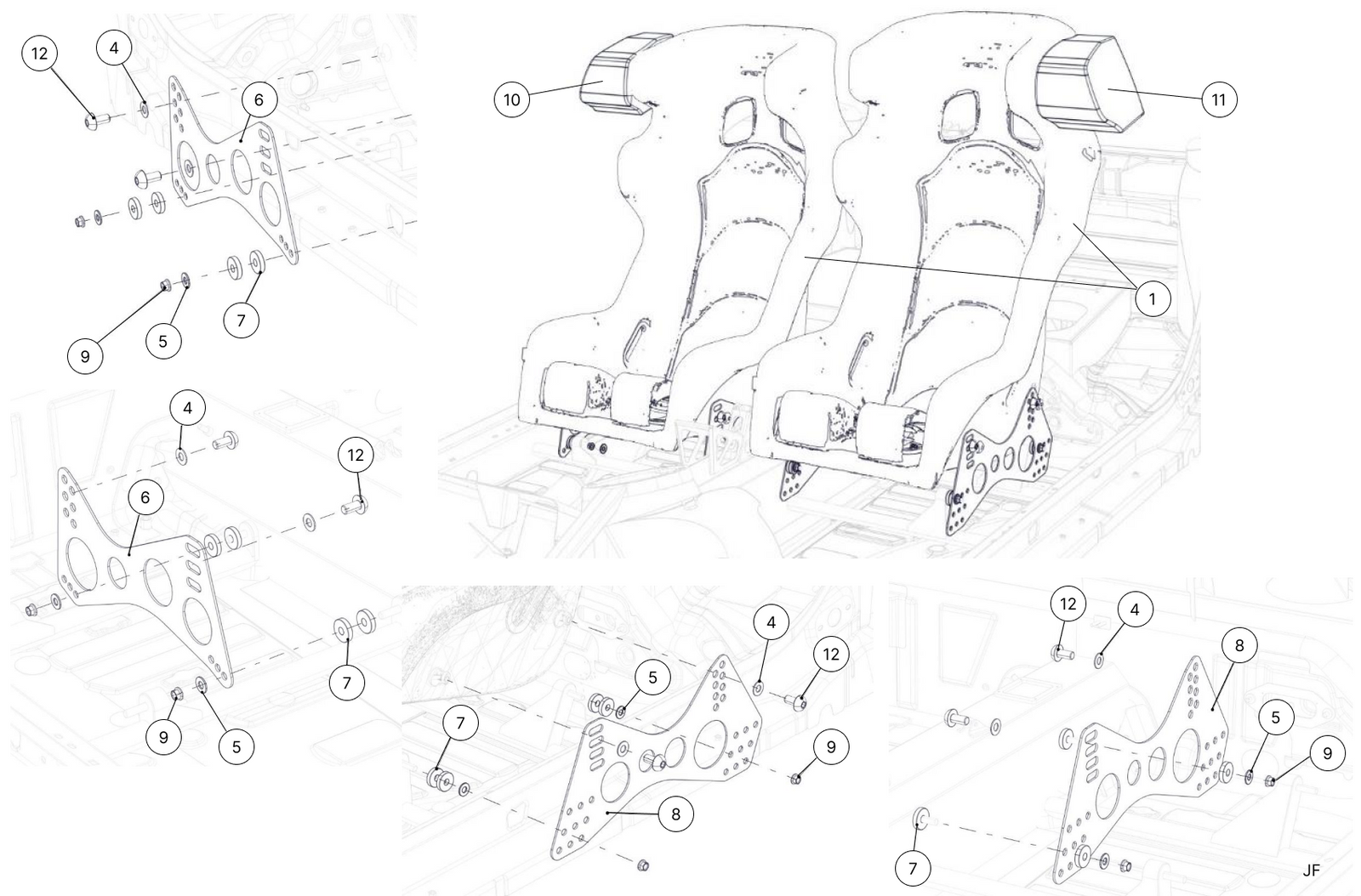 Y1A - Seats - Race and Rally