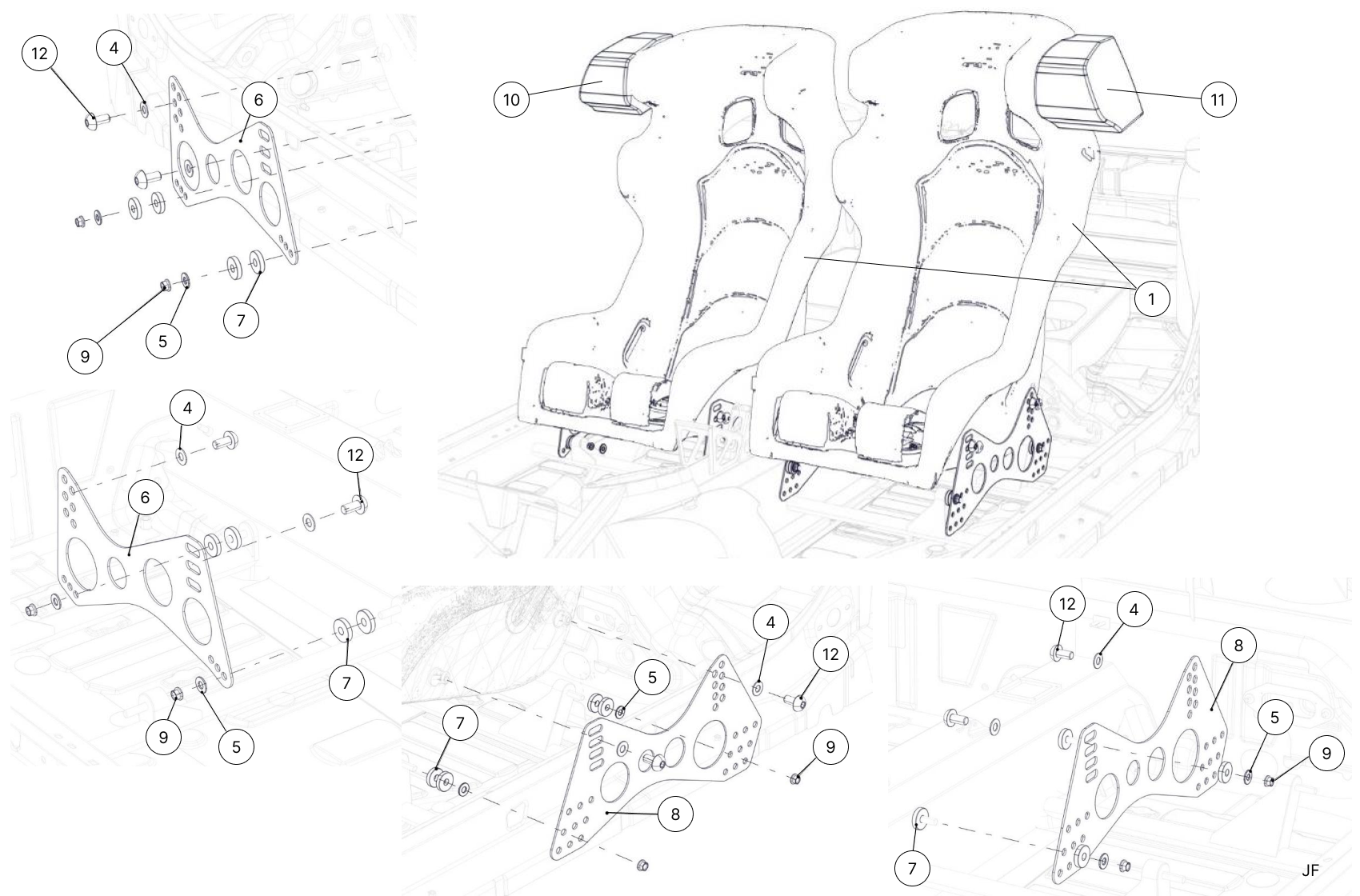 Y1A - Seats - Race and Rally