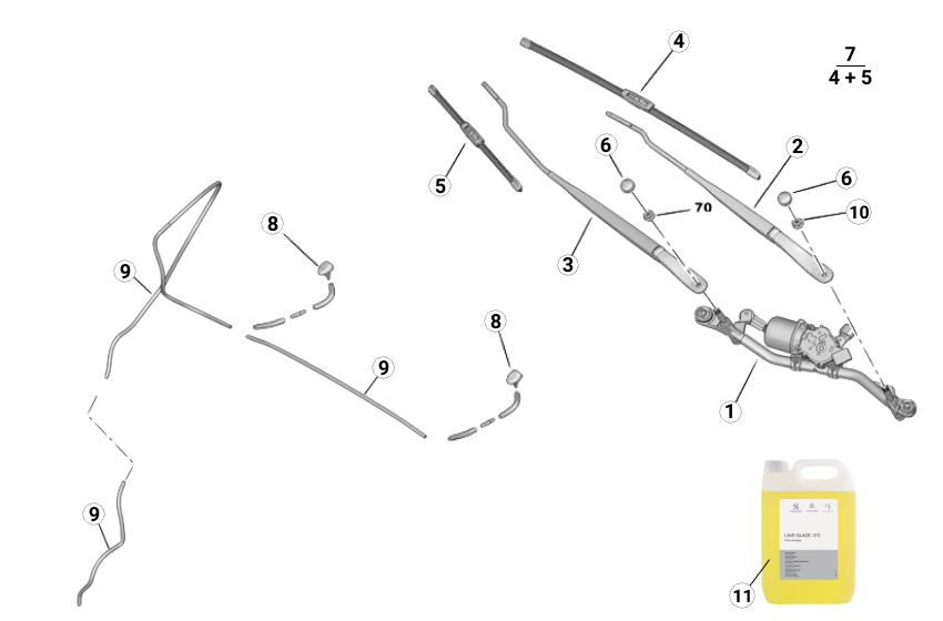 Z6E0 - Windscreen Wiper - Race and Rally