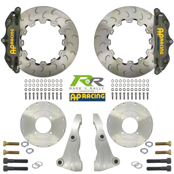 AP 15" Front Brake Kit - CP5040 Caliper - Ø304x28mm Discs - 'J' Hook Face Design - Race and Rally