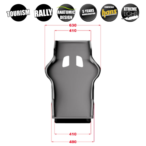 Atech North Seat - Dimensions 1