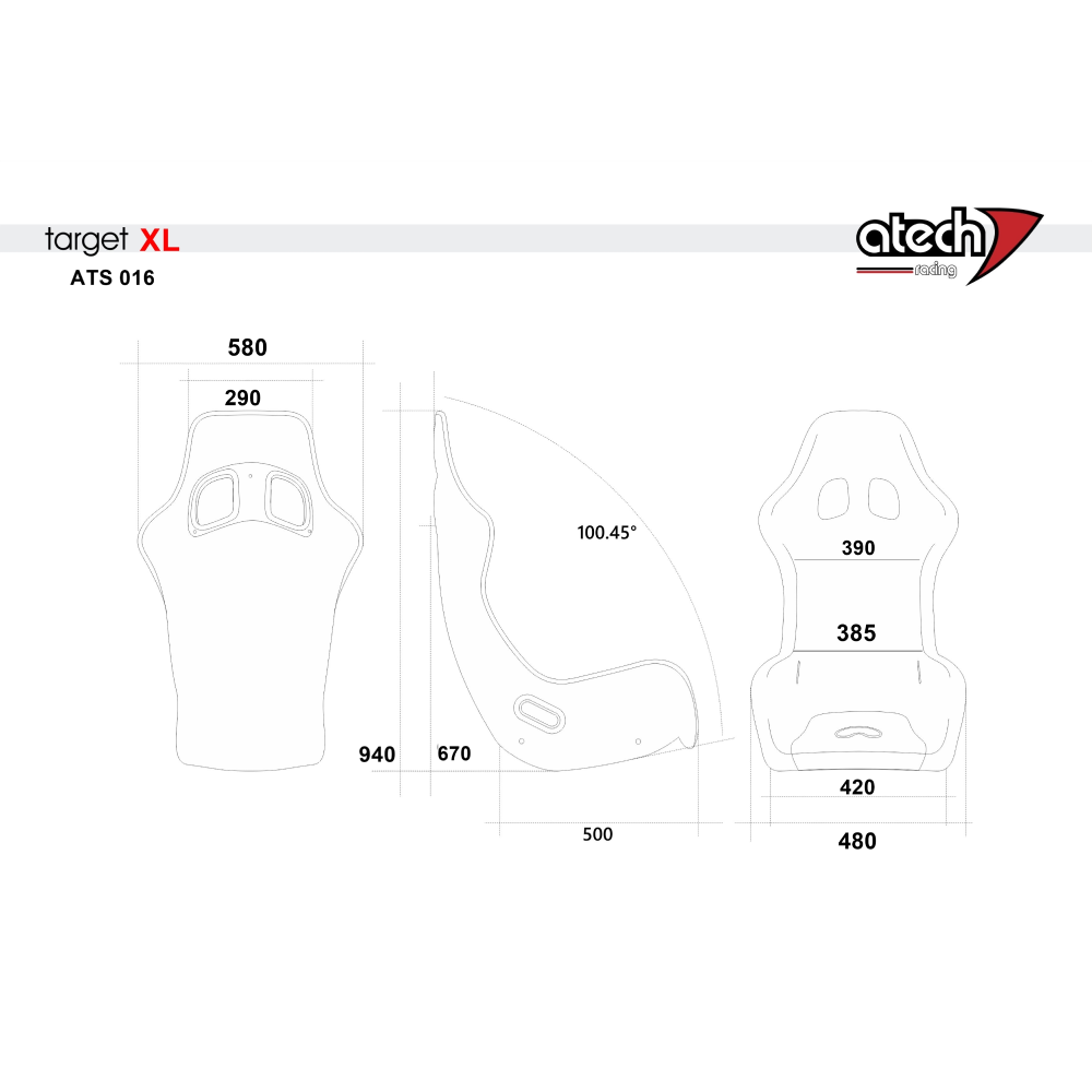 Atech Target XL Sizing