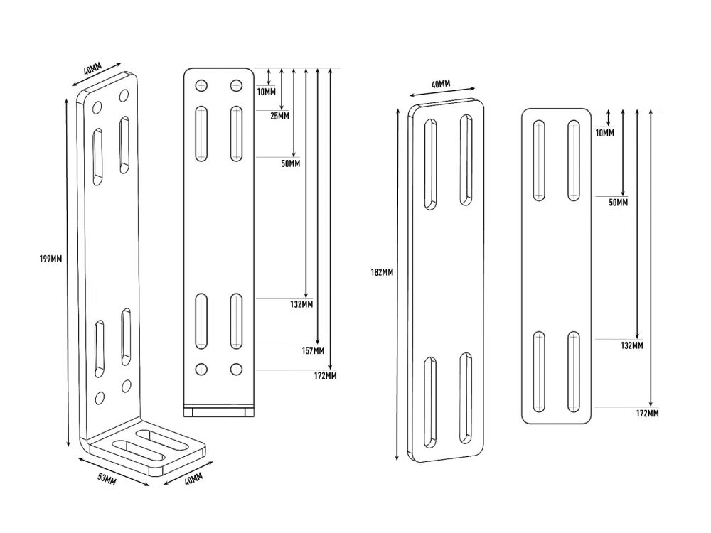 Bumper Beam Mounting Kit - Race and Rally