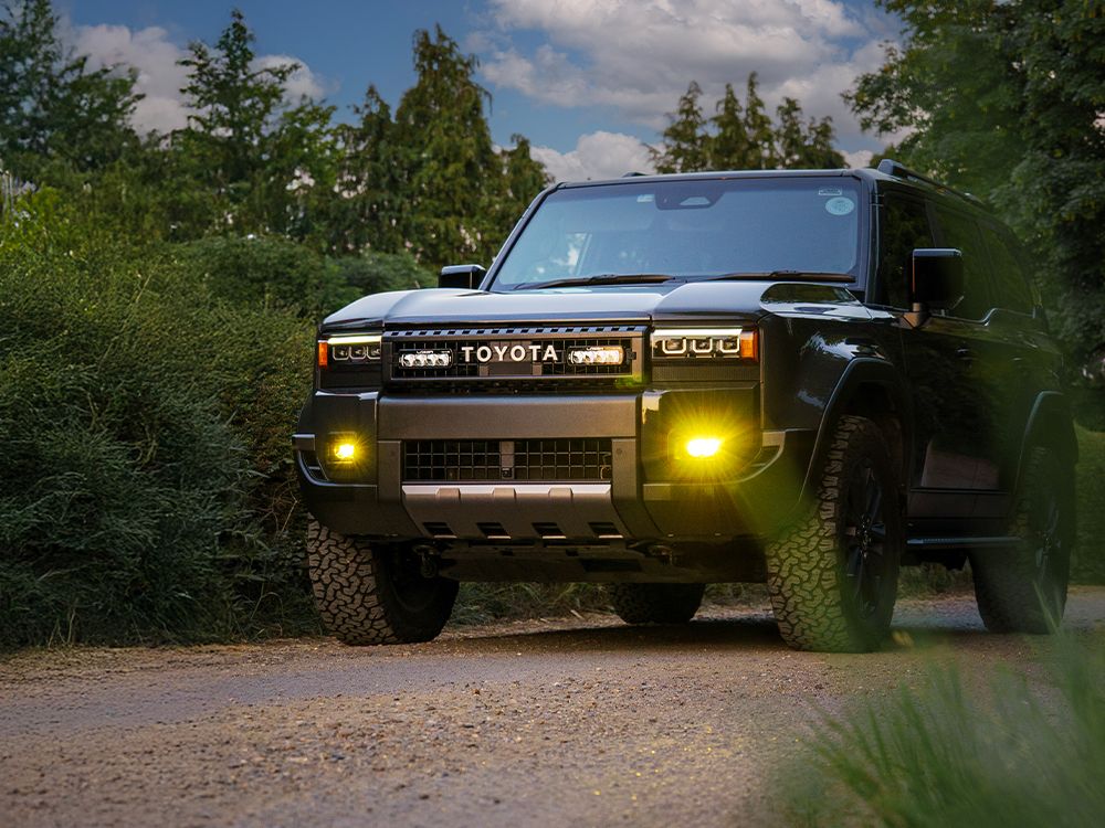 Carbon-2 Spot (with Backlight and Yellow Dip) - Race and Rally