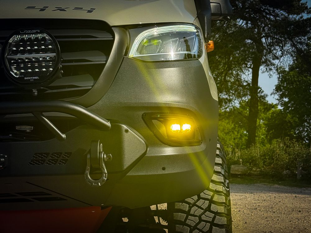 Carbon-2 Spot (with Backlight and Yellow Dip) - Race and Rally