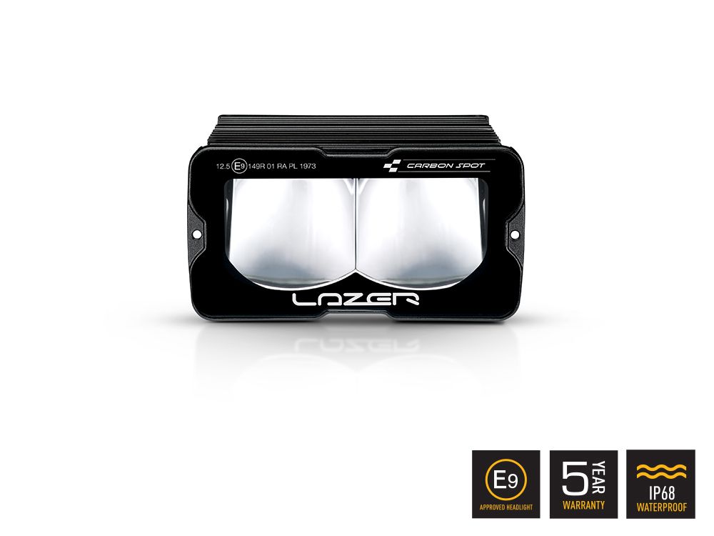 Carbon-2 Spot (with Backlight and Yellow Dip) - Race and Rally