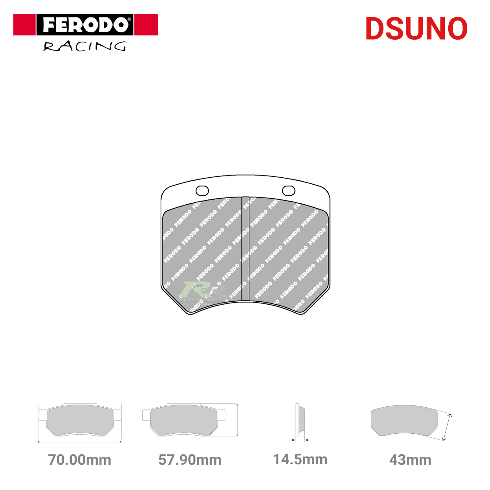 Ferodo DSUNO FCP825Z racing brake pads
