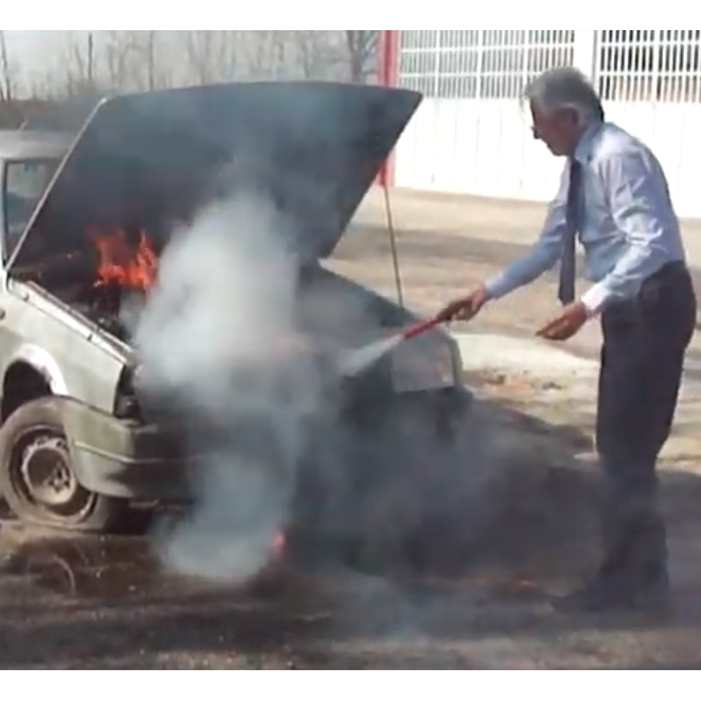Fire Safety Stick in Use