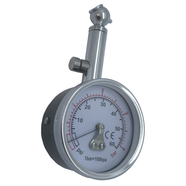 GE92 - Grayston Professional Tyre pressure gauge 0-60 PSI 0-4 BAR