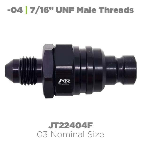 2000 Series Straight Plug - Male Threads - Race and Rally