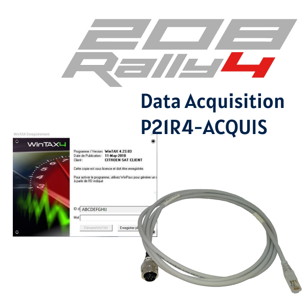 Data acquisition kit Peugeot 208 Rally 4