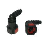 90° coupling Ø8 with fir Ø10