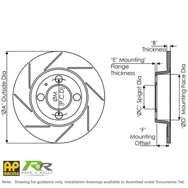 Solid Disc - Integrated Bell Dimensions